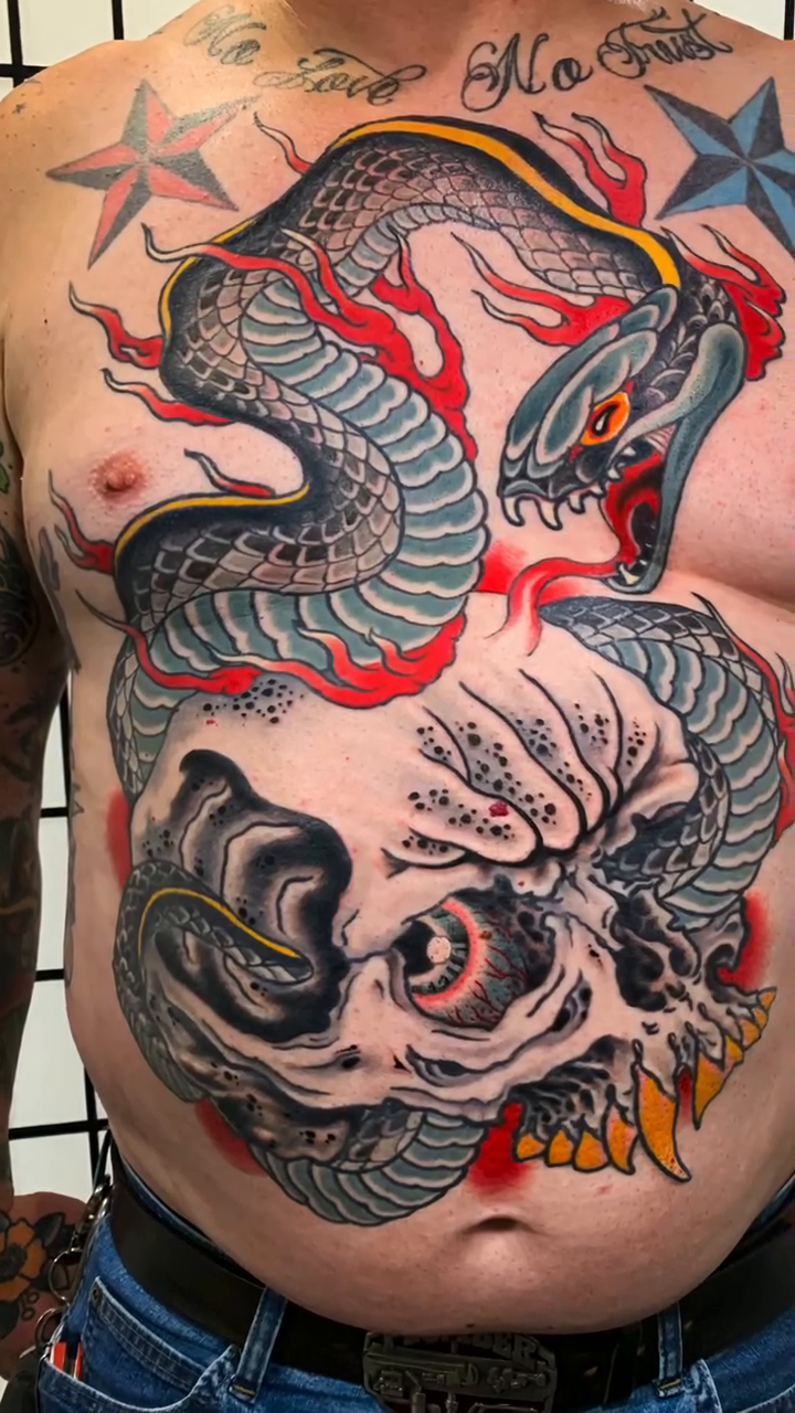 Tattoo by @mikemactattoo — neo_traditional, japanese_irezumi