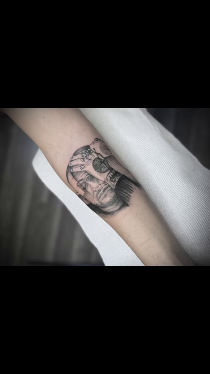 Tattoo by @jabbeytattoo — realism, black_and_grey