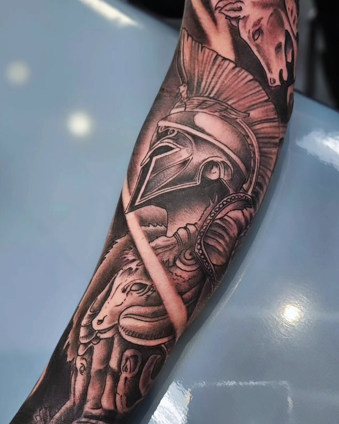 Tattoo by @jniahstylee — realism, black_and_grey