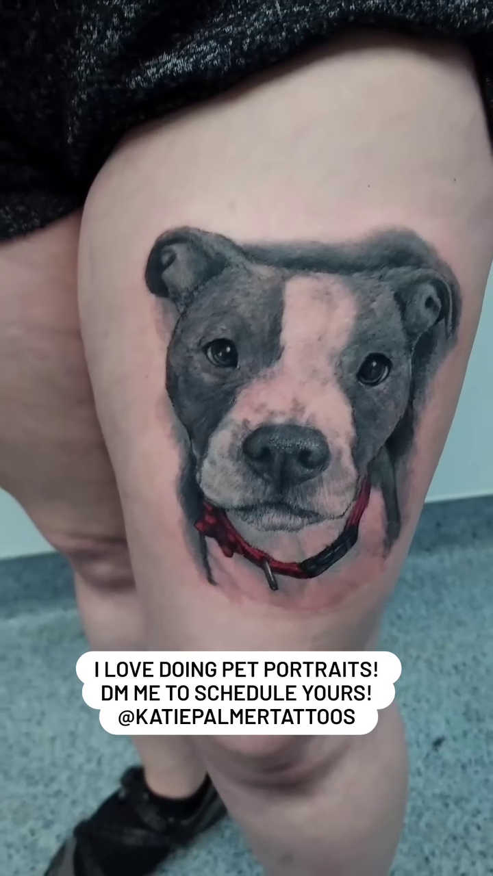 Tattoo by @katiepalmertattoos — realism, black_and_grey