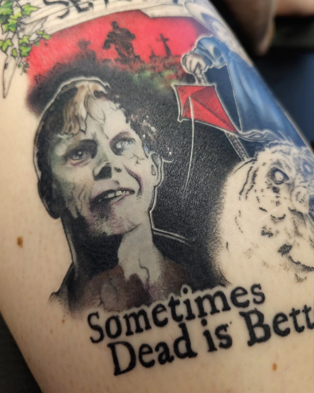 Tattoo by @tatoutofhell — realism, lettering_script