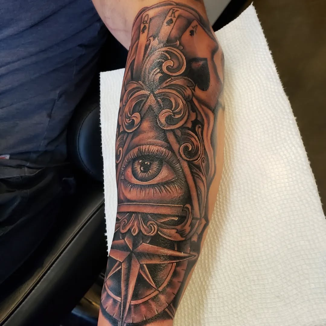 Tattoo by @stevengehlsen — black_and_grey, realism