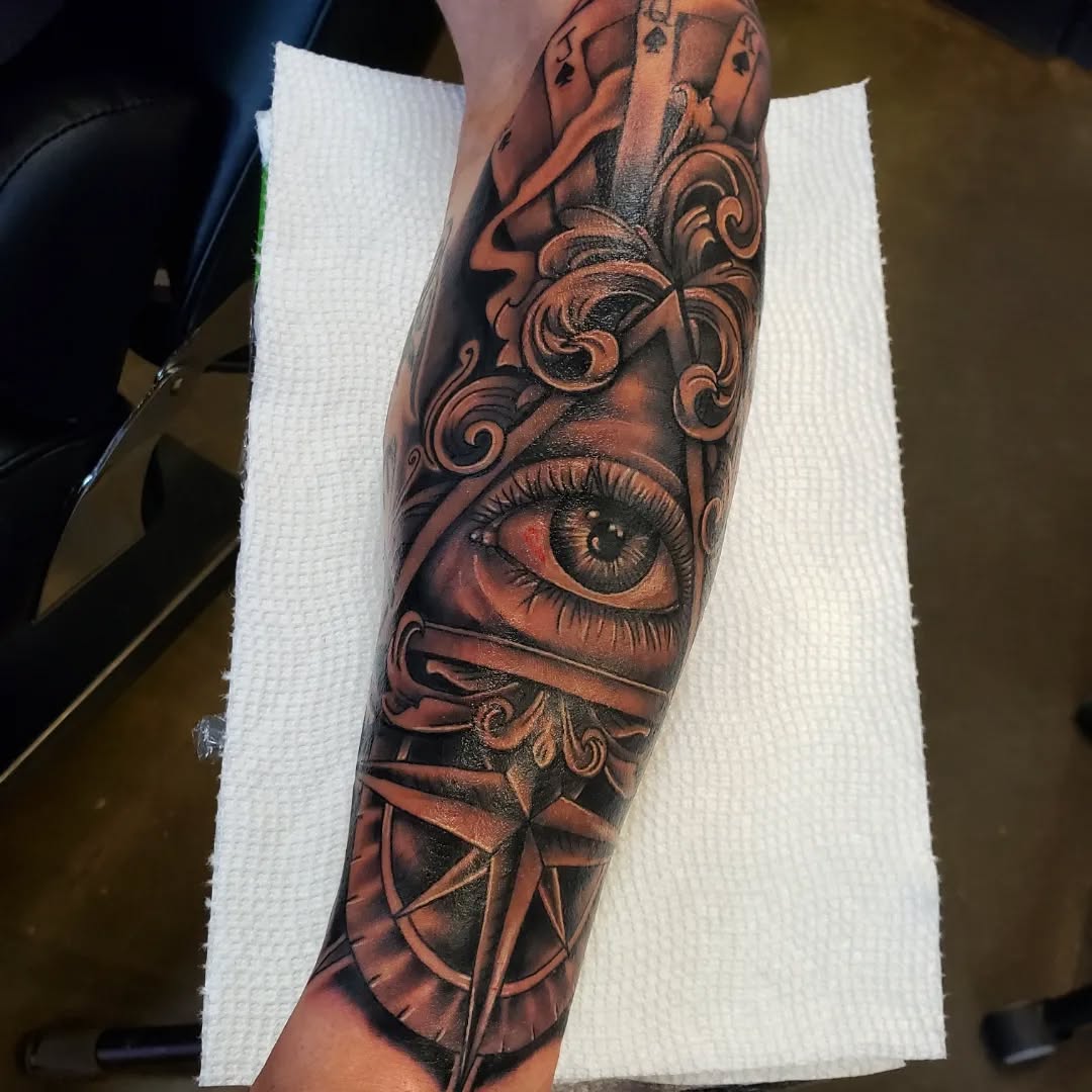 Tattoo by @stevengehlsen — black_and_grey, realism