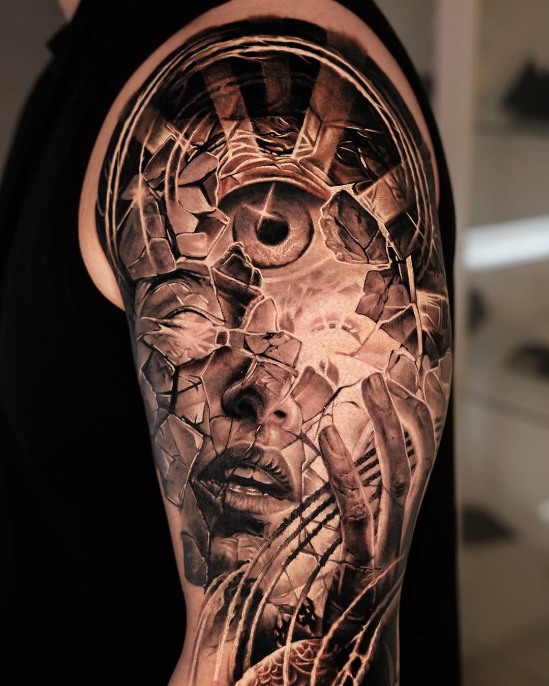 Tattoo by @chrispowelltattoos — realism, dark_realism