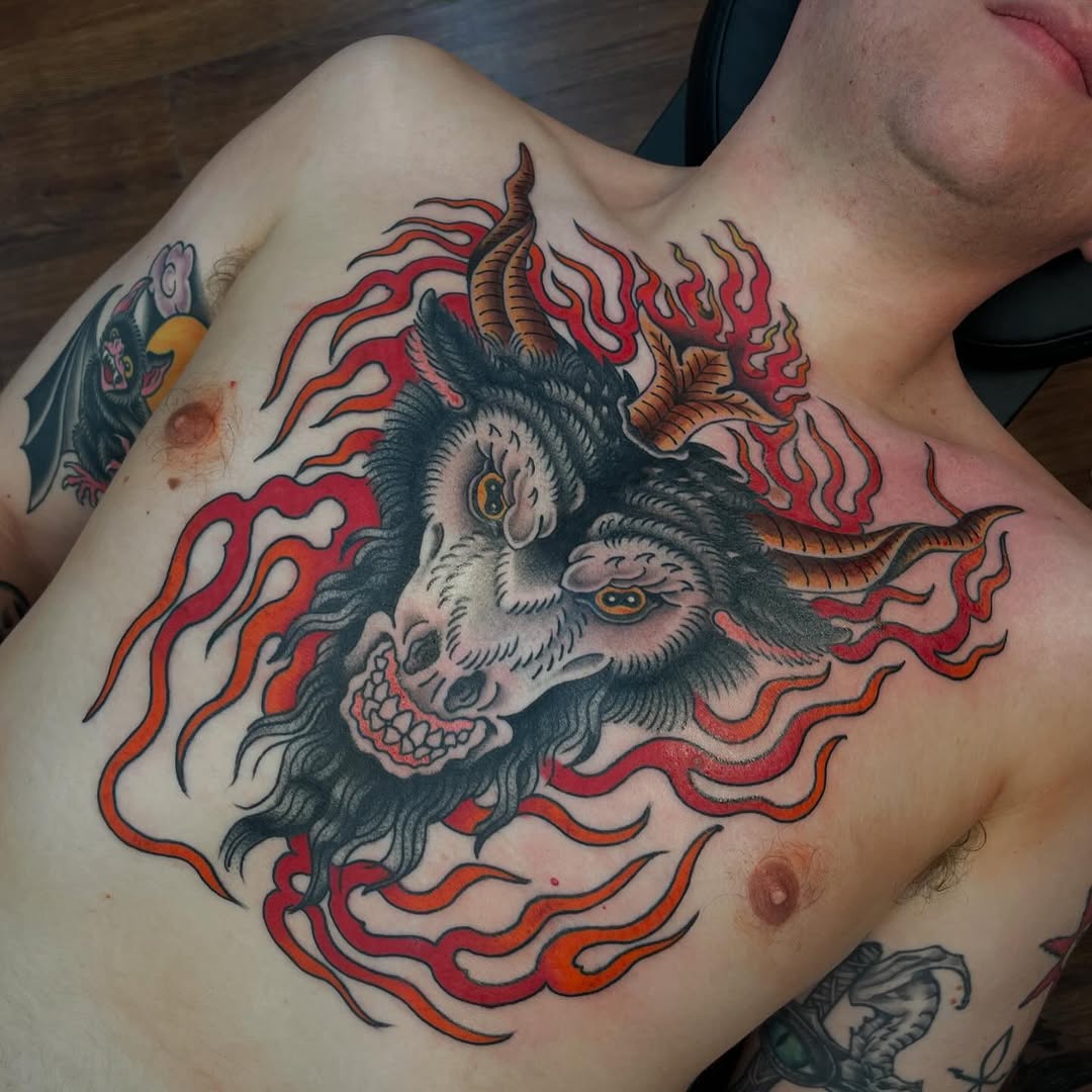 Tattoo by @sadgirltx — american_traditional, illustrative