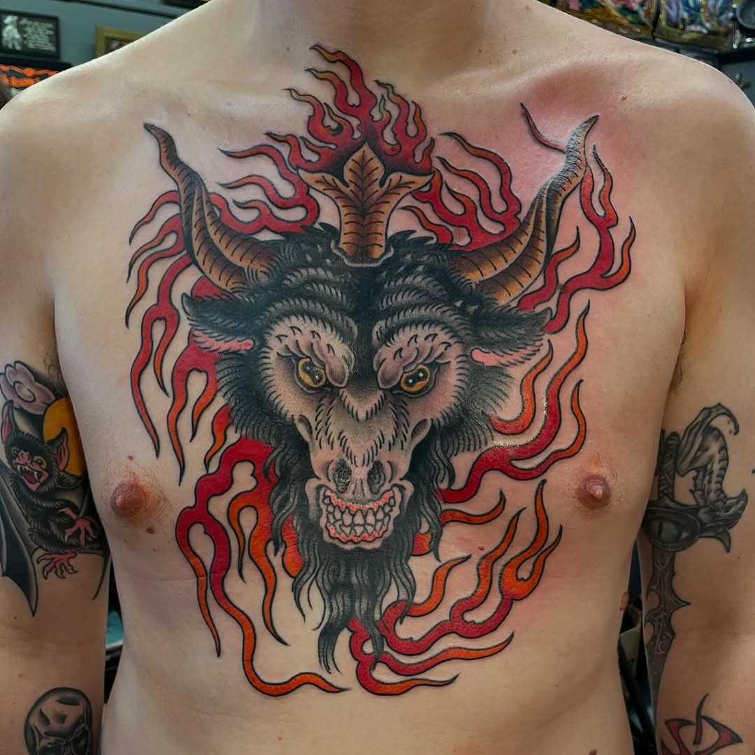 Tattoo by @sadgirltx — american_traditional, illustrative
