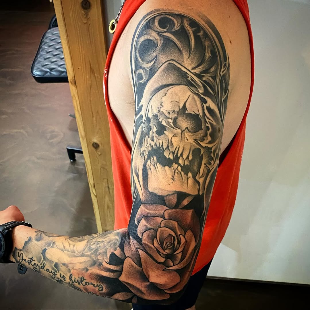 Tattoo by @codywolfetattoo โ black_and_grey, realism