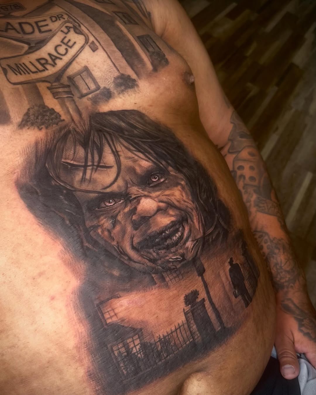 Tattoo by @theehotcoworker — dark_realism, black_and_grey