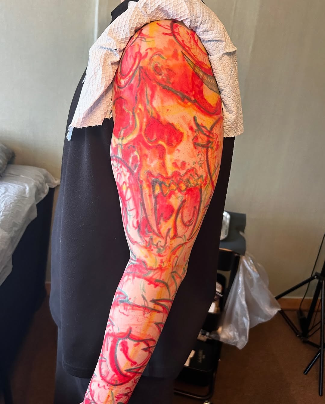 Tattoo by @99_blk โ trash_polka