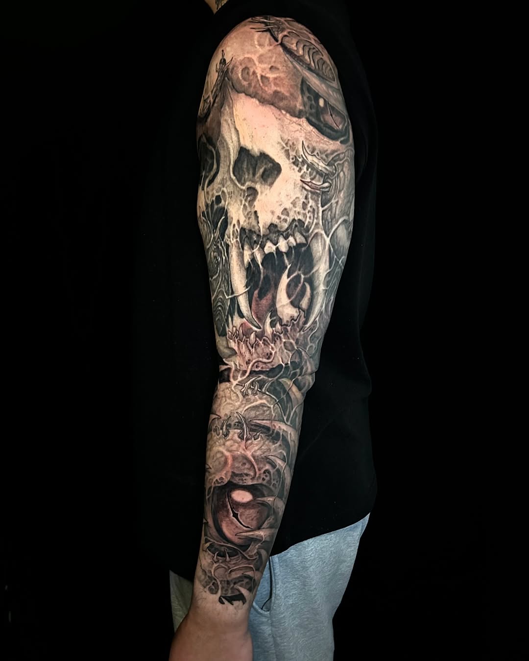 Tattoo by @99_blk โ realism, dark_realism