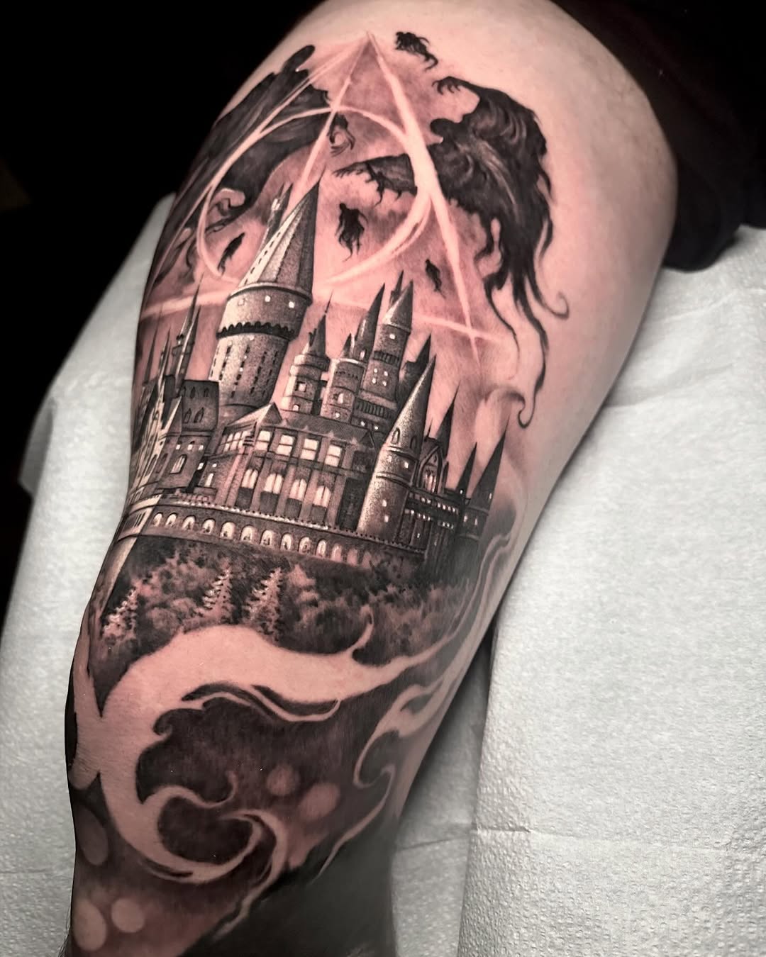 Tattoo by @gabejensentattoos — realism, black_and_grey