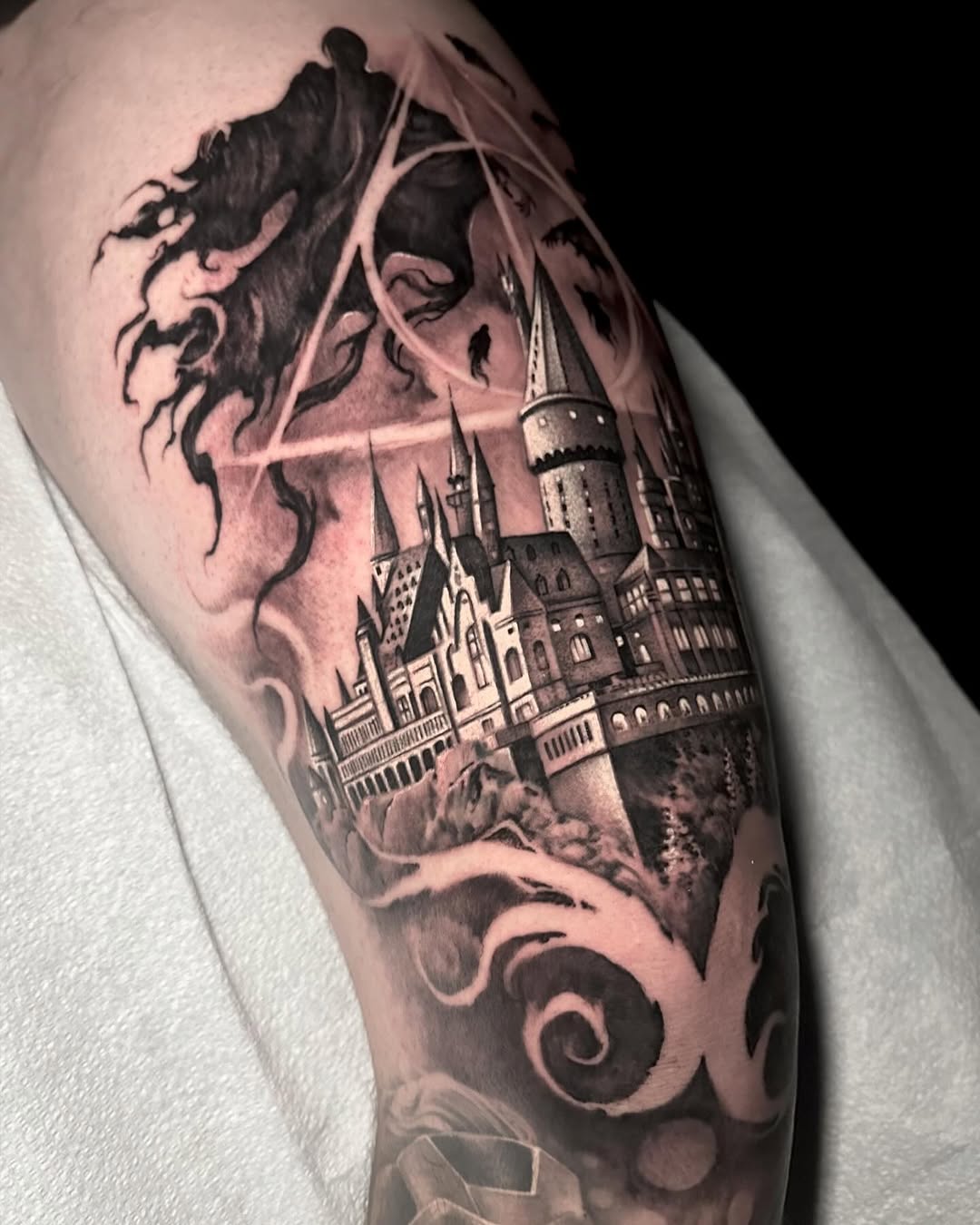 Tattoo by @gabejensentattoos — realism, black_and_grey