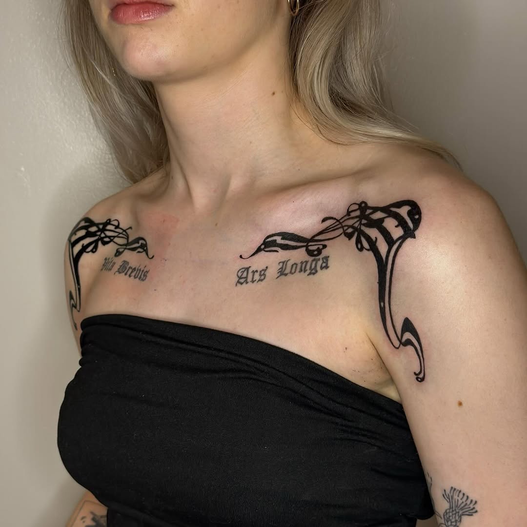 Tattoo by @chr.stophermart.nez — lettering_script, illustrative