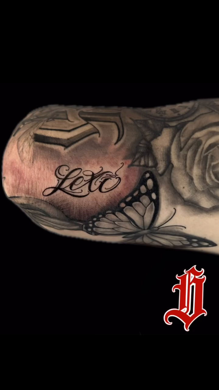 Tattoo by @guera.ink — chicano, lettering_script