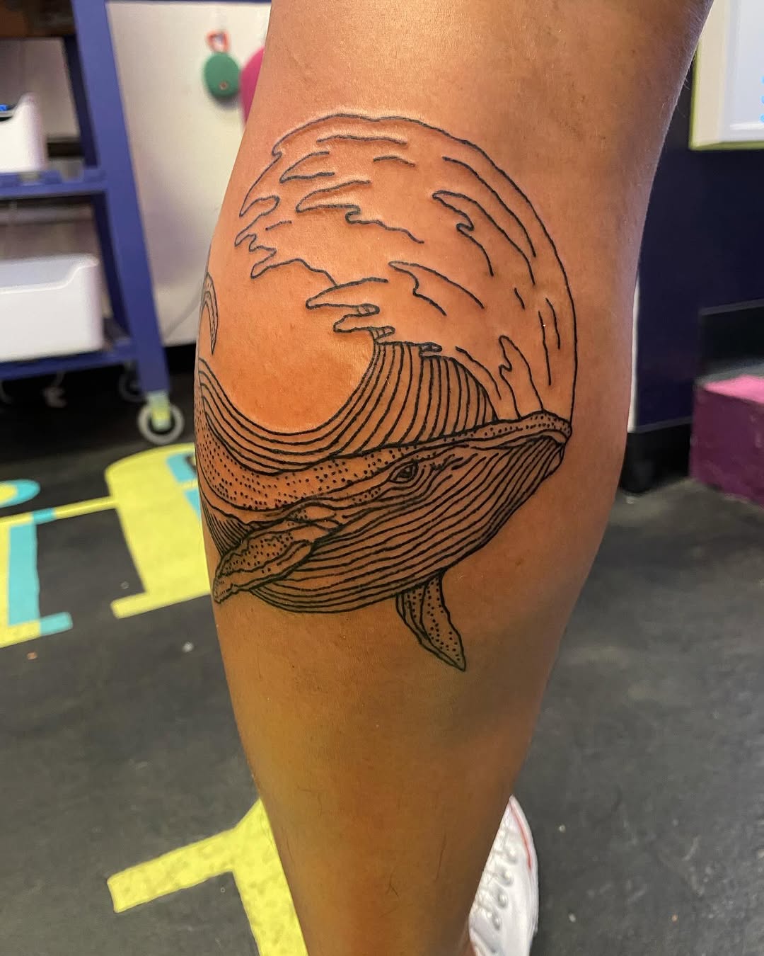 Tattoo by @teslaclementine — black_and_grey