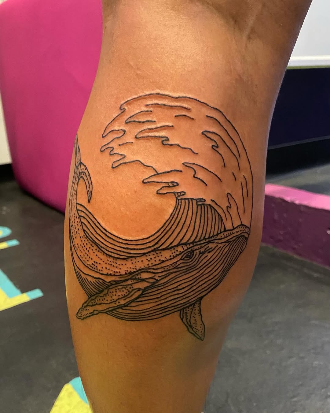 Tattoo by @teslaclementine — blackwork