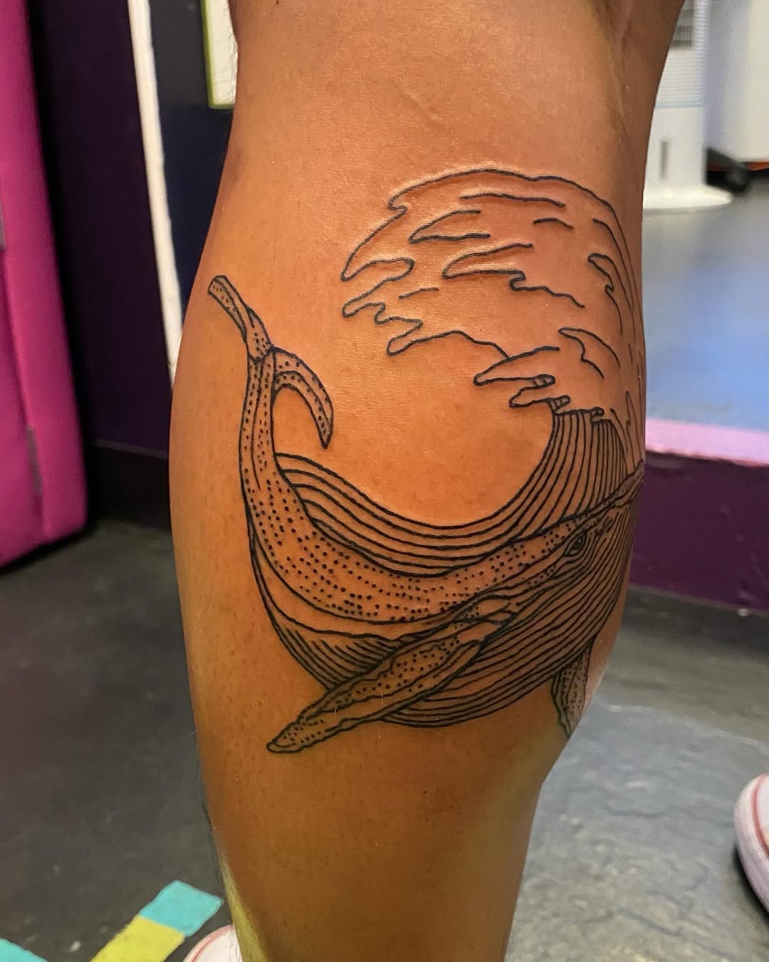 Tattoo by @teslaclementine — dotwork