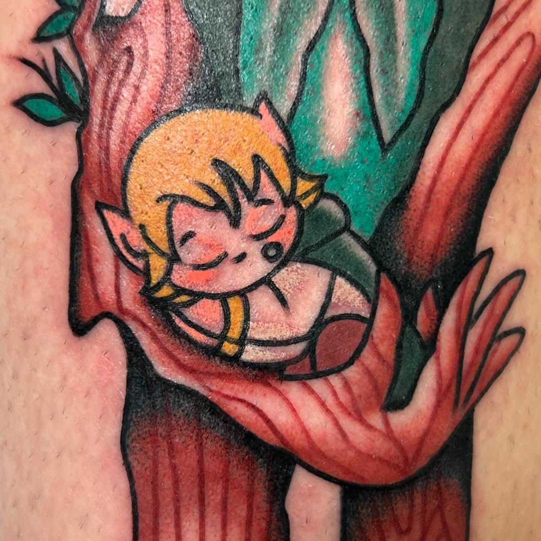 Tattoo by @missfinetattoo — new_school, anime