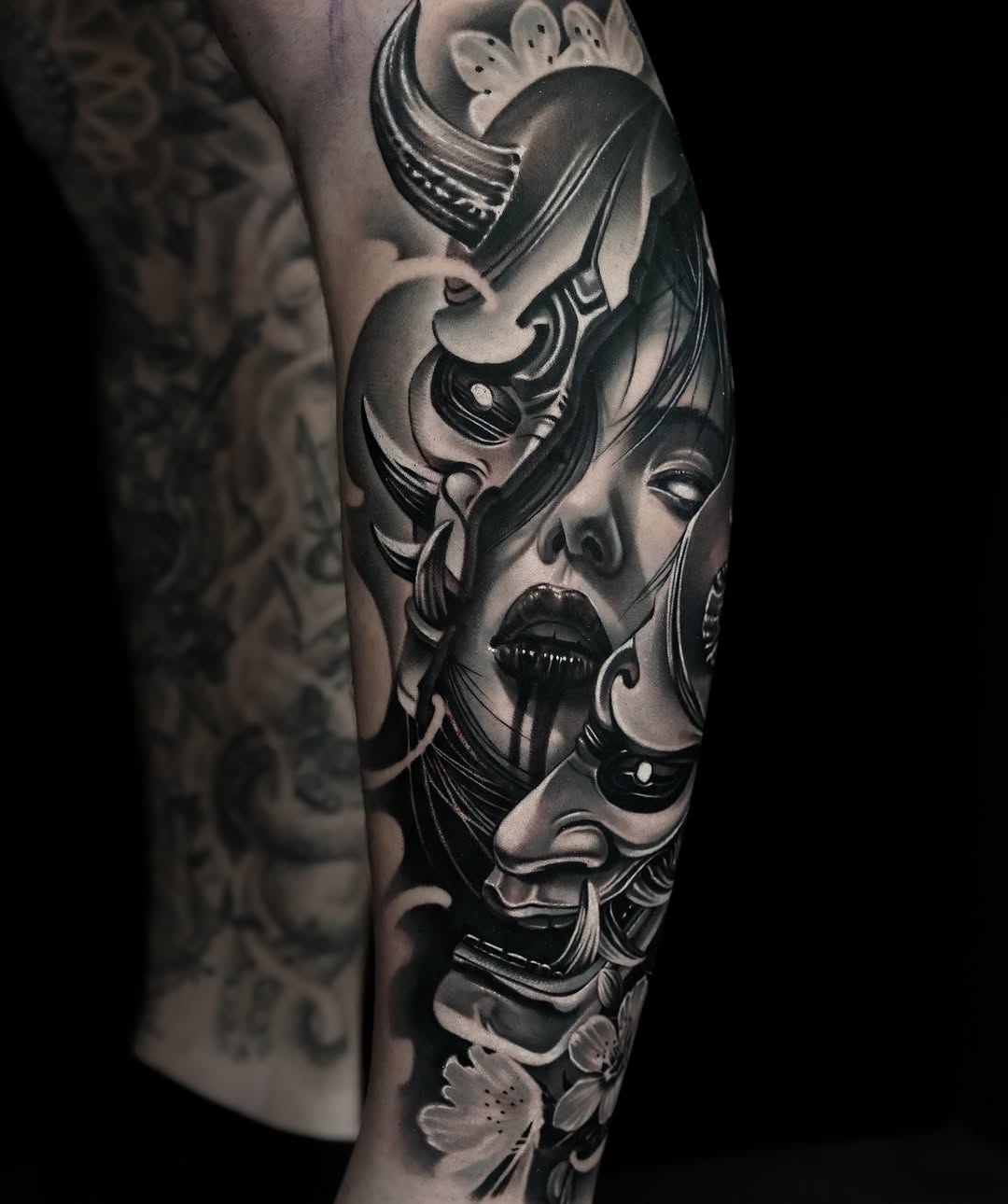 Tattoo by @hiramksas โ black_and_grey, realism