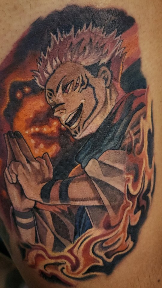 Tattoo by @kreativejuices13 — anime