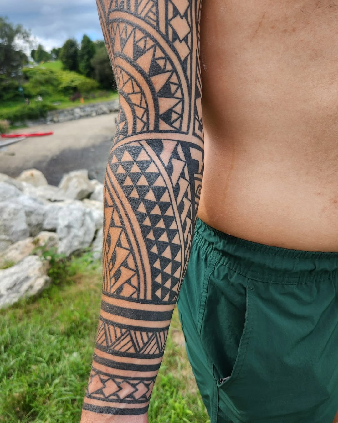 Tattoo by @ravi_chandra_tattoos — tribal, blackwork