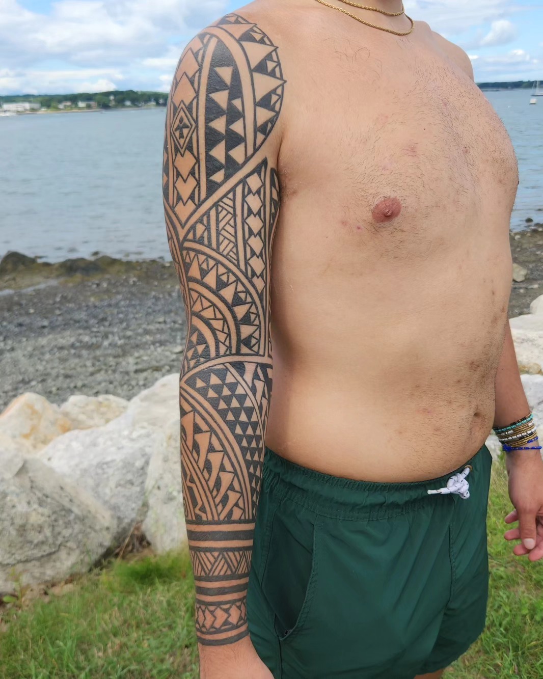 Tattoo by @ravi_chandra_tattoos — tribal, geometric