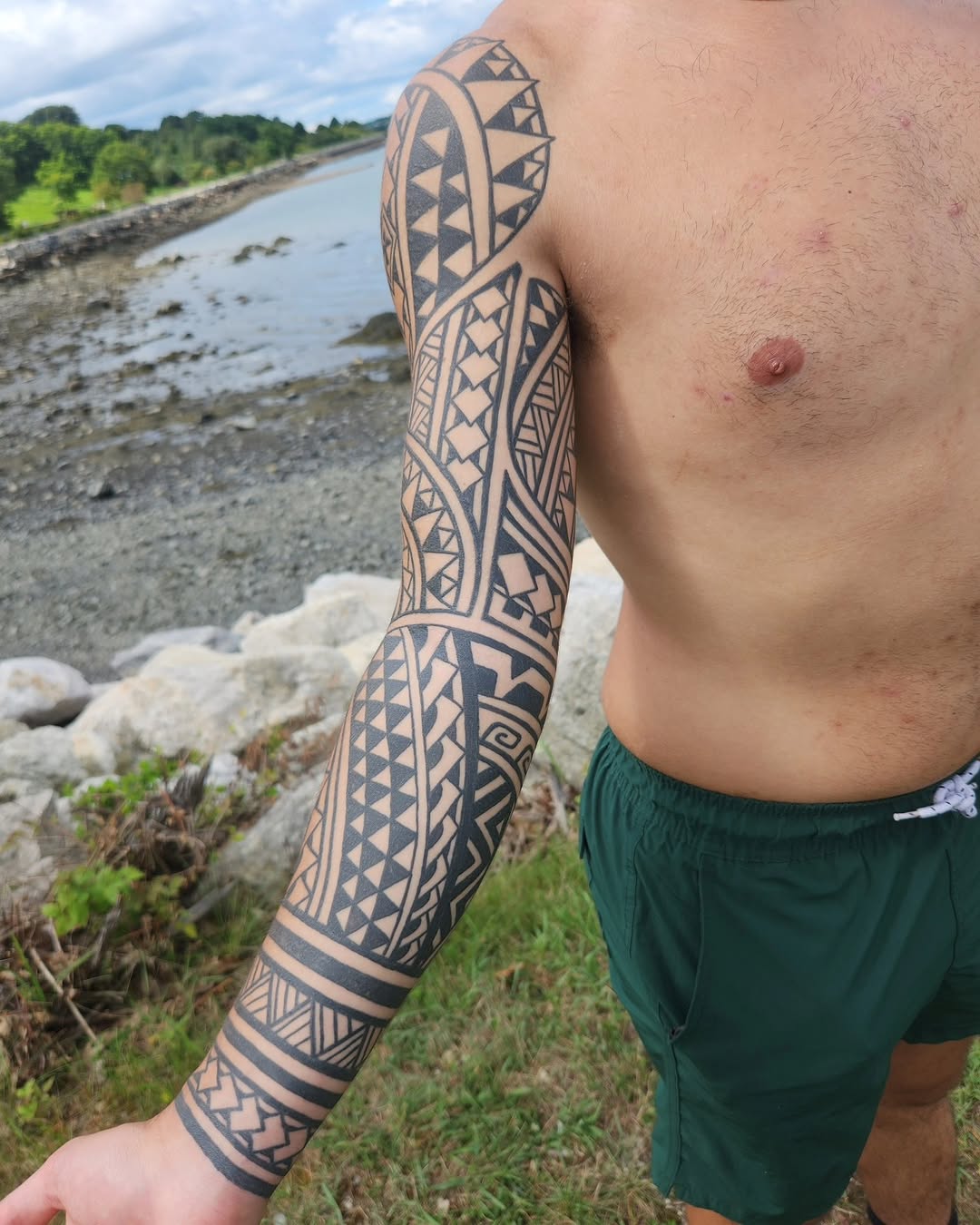 Tattoo by @ravi_chandra_tattoos — tribal, blackwork