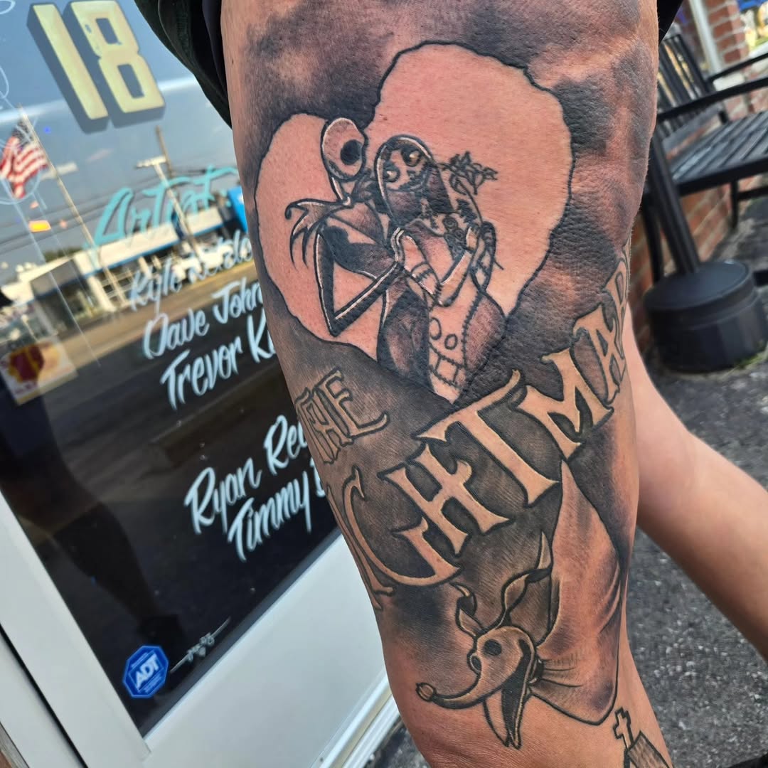 Tattoo by @johnson_handmade — black_and_grey