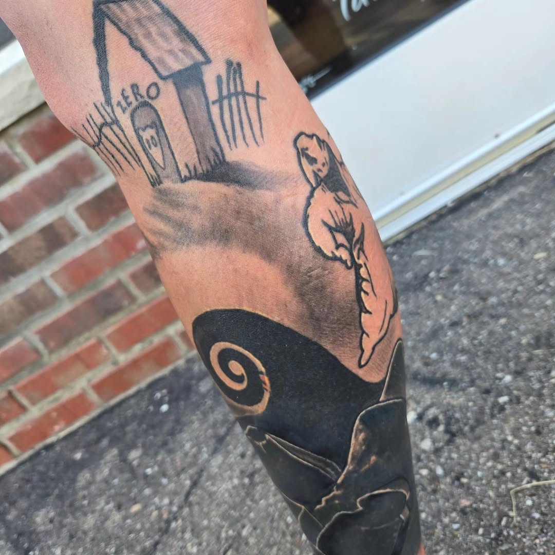 Tattoo by @johnson_handmade — black_and_grey