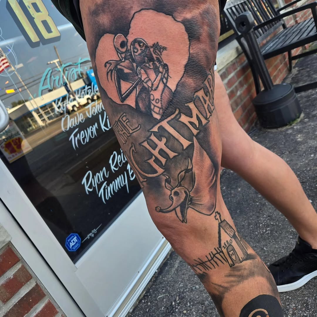 Tattoo by @johnson_handmade — black_and_grey