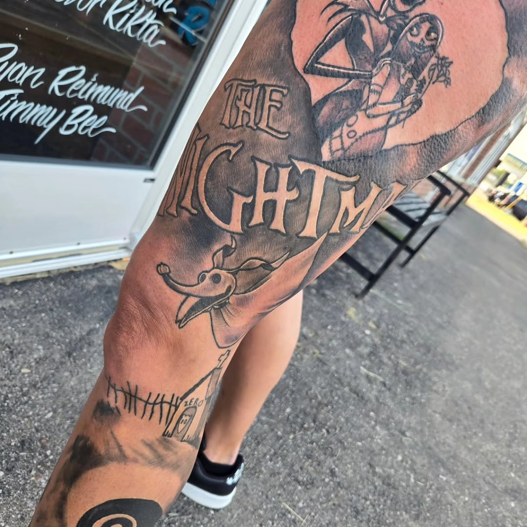 Tattoo by @johnson_handmade — black_and_grey