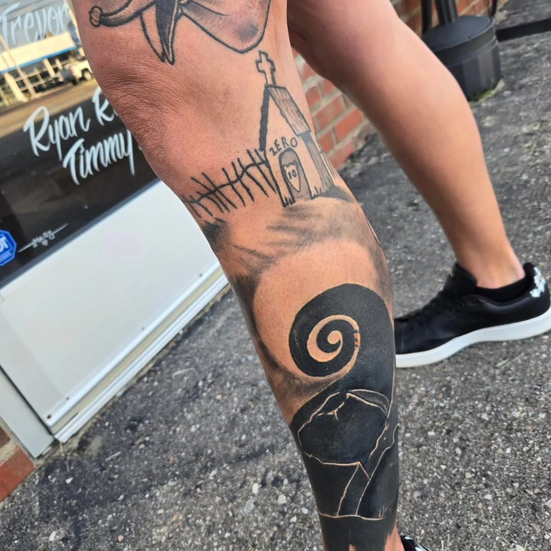Tattoo by @johnson_handmade — black_and_grey