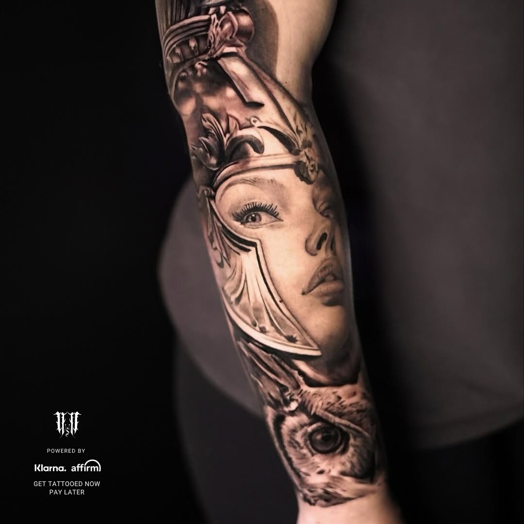 Tattoo by @nonametattoolv — realism, black_and_grey