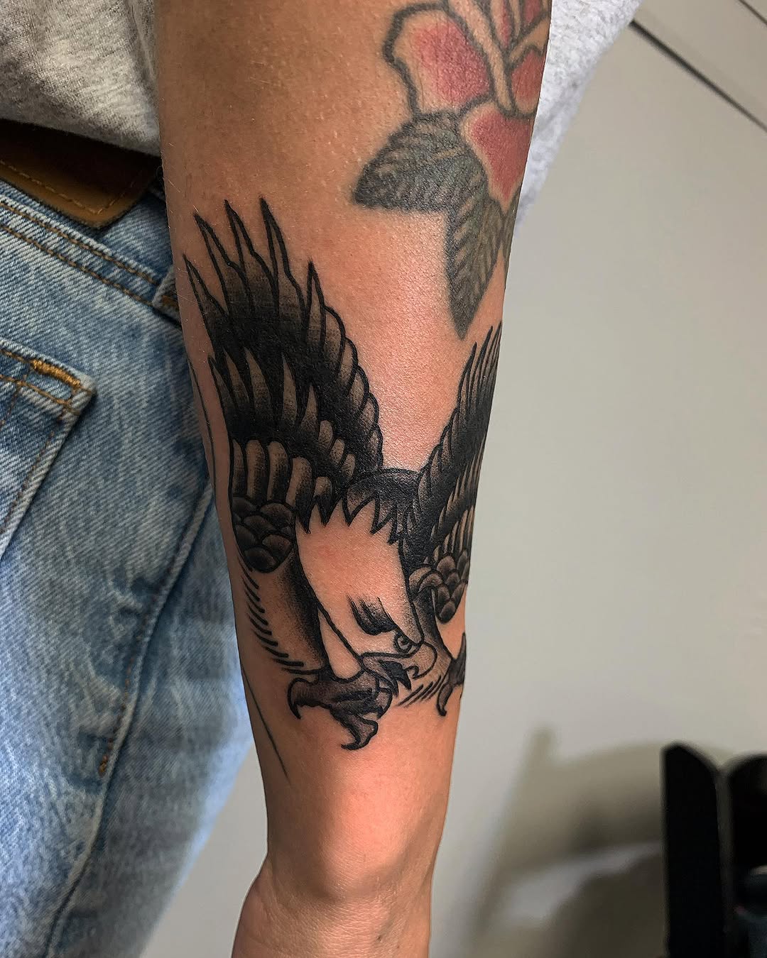 Tattoo by @briielzebub.tattoos — american_traditional, black_and_grey