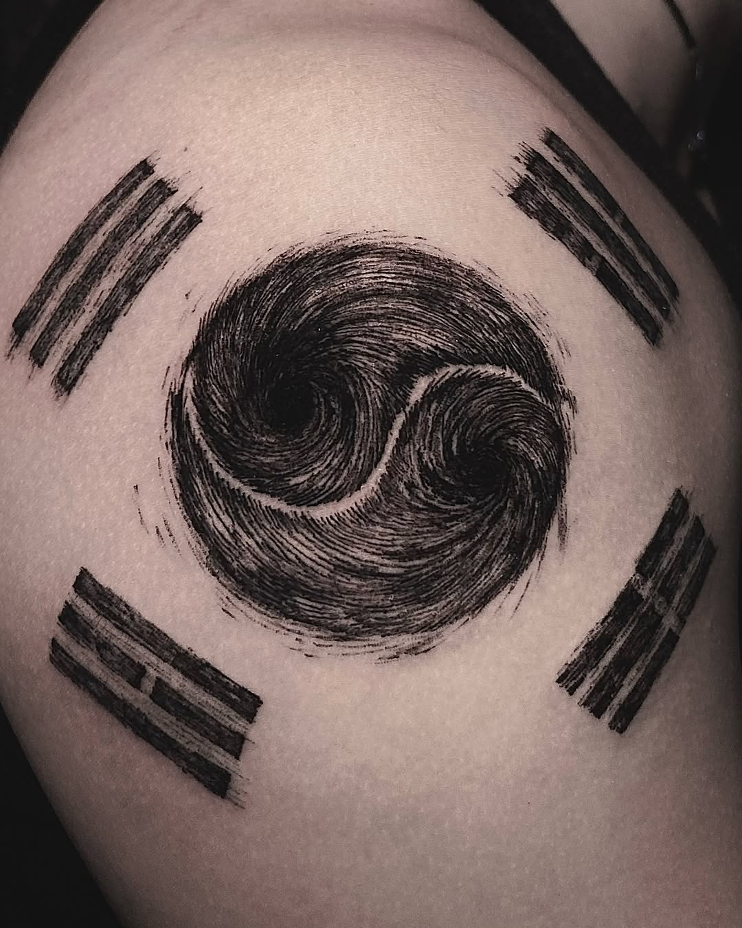 Tattoo by @moom_tattoo โ blackwork, dotwork