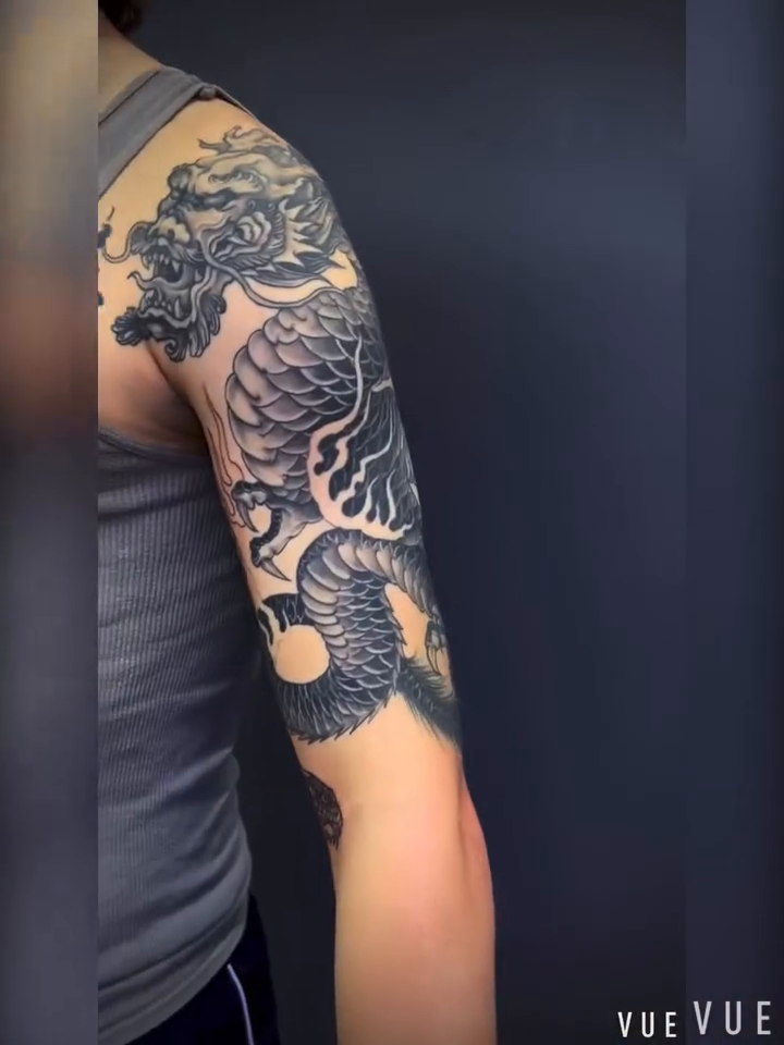 Tattoo by @tftattoo — japanese_irezumi, black_and_grey
