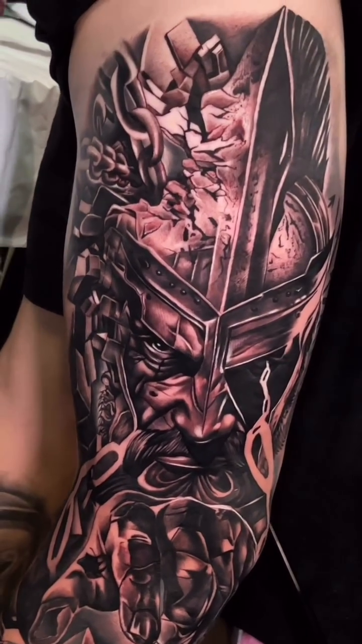 Tattoo by @stheve_blessed — dark_realism, black_and_grey