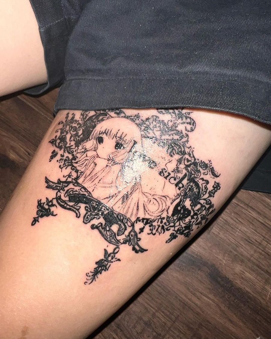 Tattoo by @miffythereaper — anime