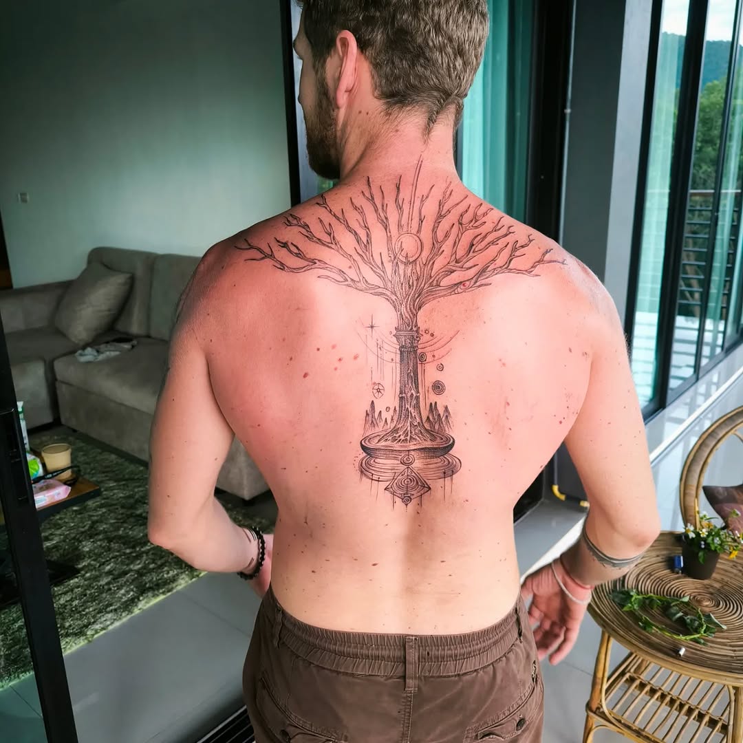 Tattoo by @blauinks — illustrative, black_and_grey