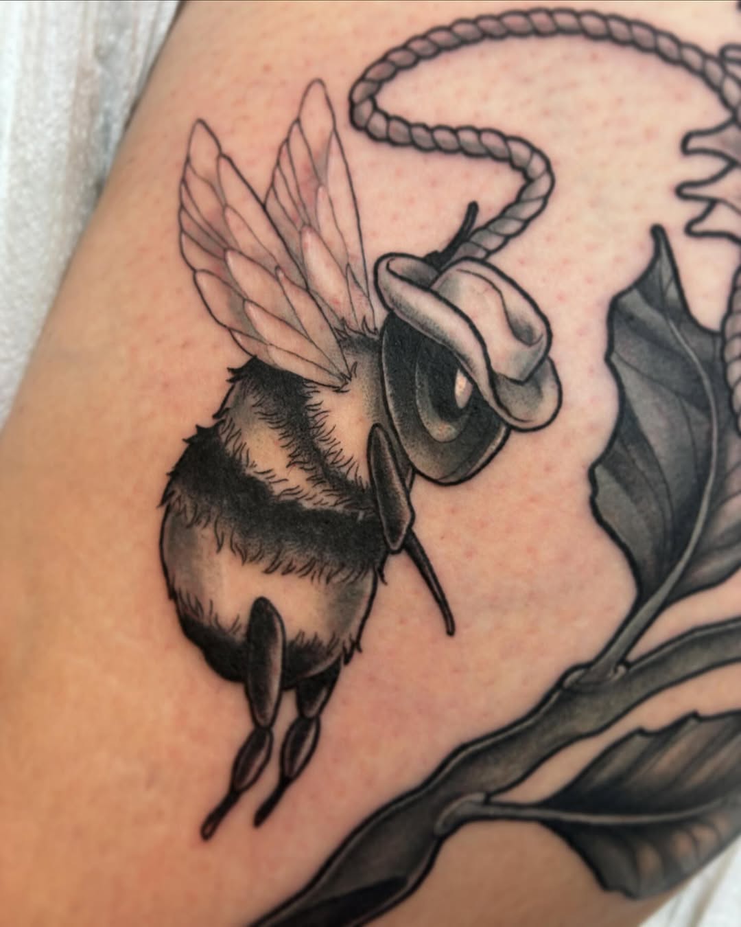 Tattoo by @rachelfostertattoos — illustrative, black_and_grey