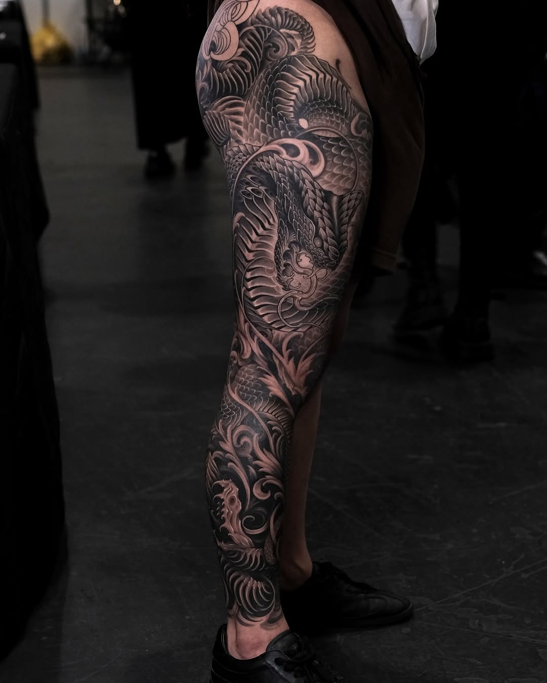 Tattoo by @eugenetattoo — japanese_irezumi, black_and_grey