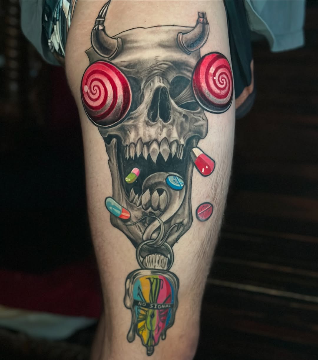 Tattoo by @yo_adriantattoos — illustrative, black_and_grey