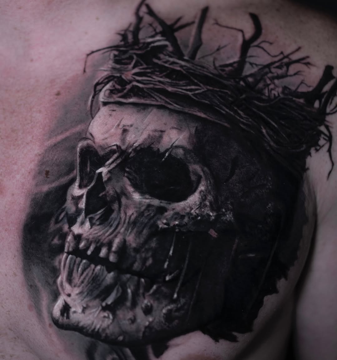 Tattoo by @andrea_fiorenza — realism, dark_realism