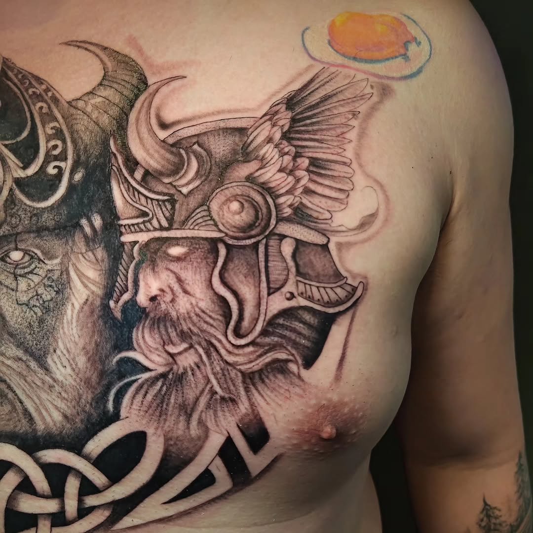 Tattoo by @alextwk.tattoo — black_and_grey, realism