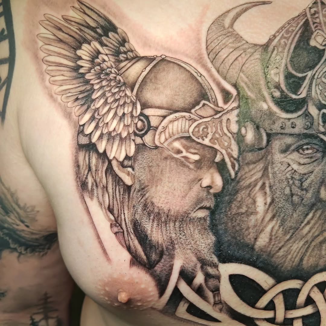 Tattoo by @alextwk.tattoo — realism, black_and_grey