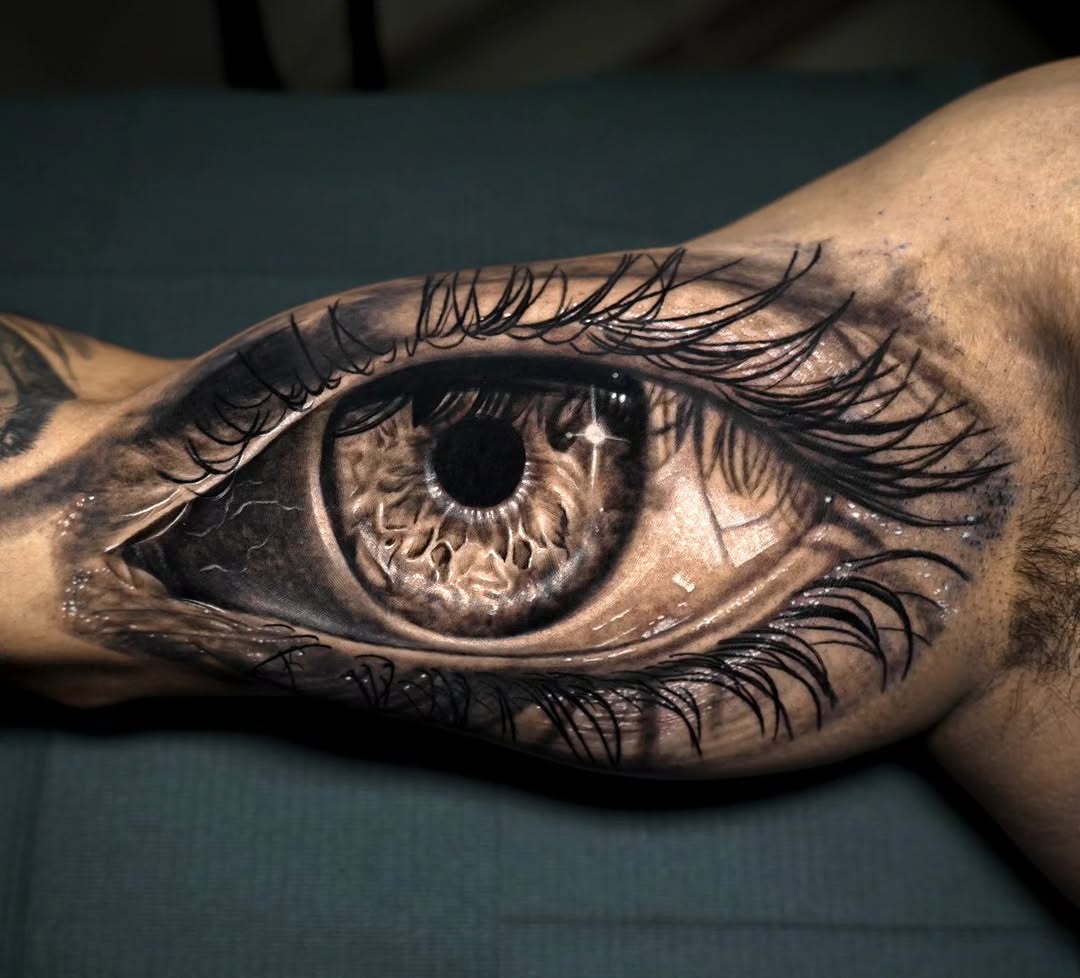 Tattoo by @baxttertattoo — realism, black_and_grey