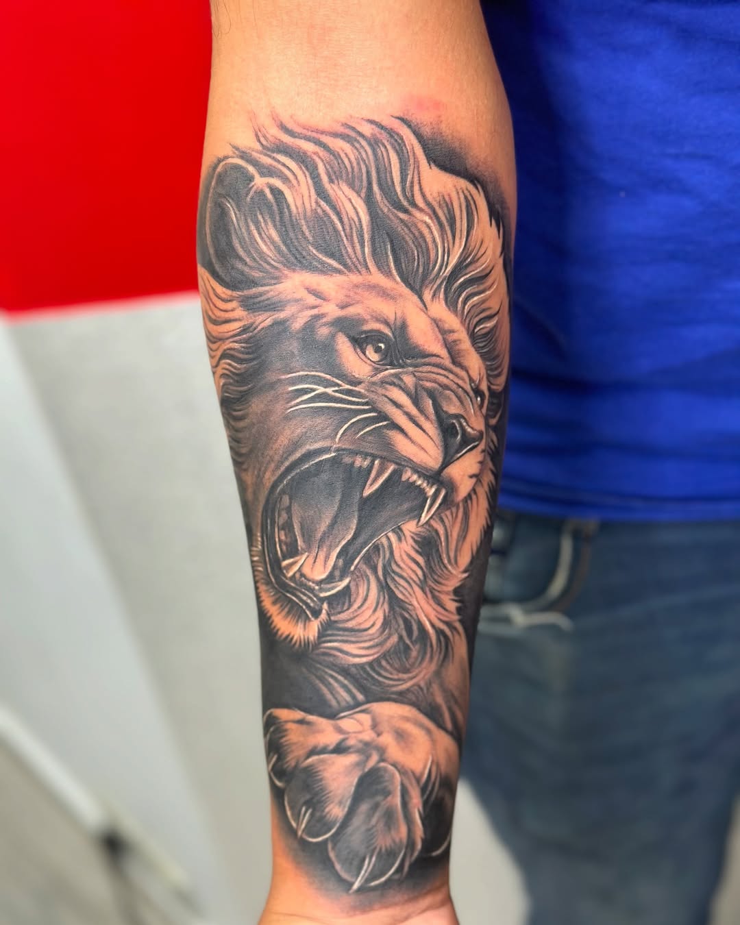 Tattoo by @guinn_art_tatts — realism, black_and_grey
