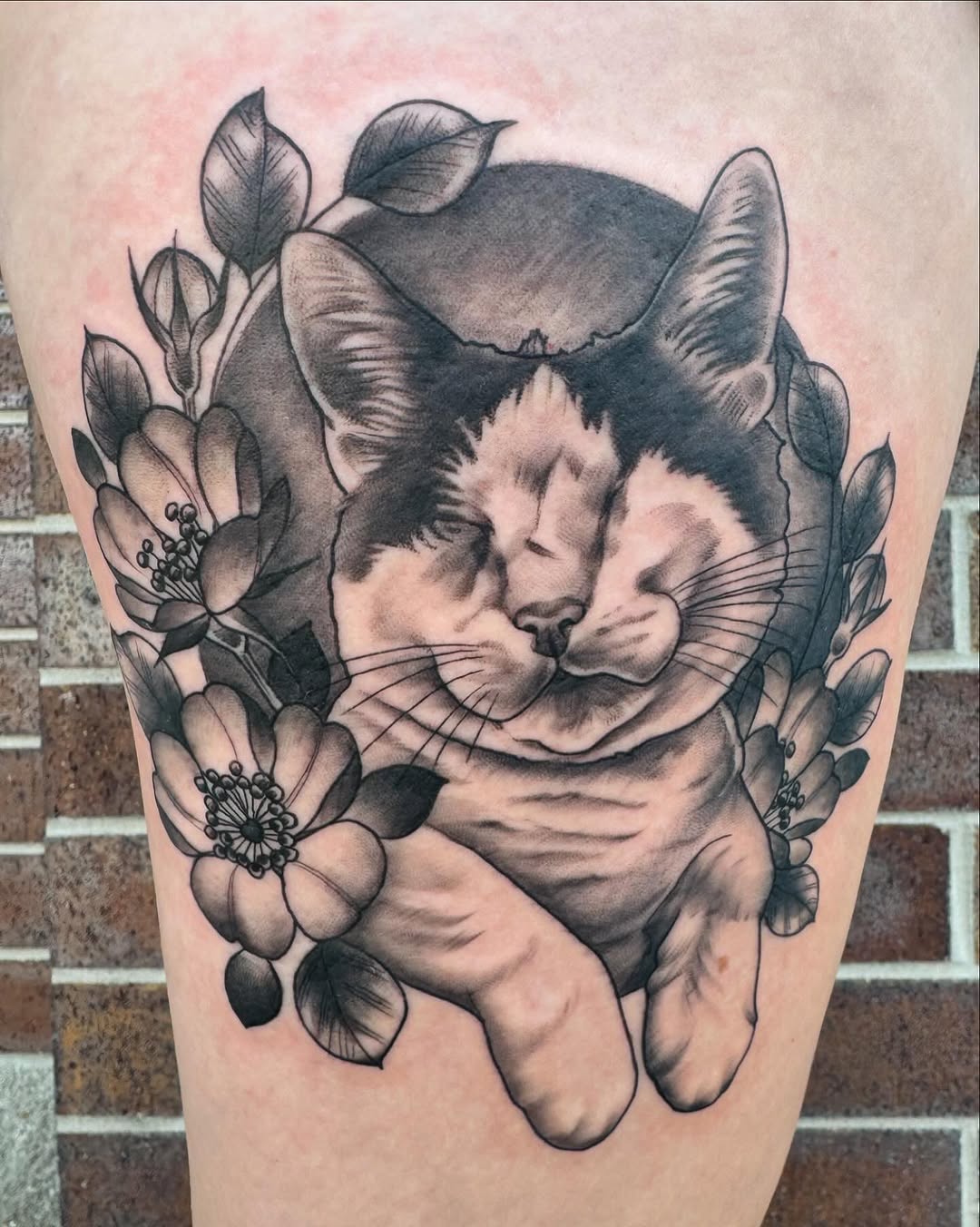 Tattoo by @tattoosbynikkipowills — realism, black_and_grey