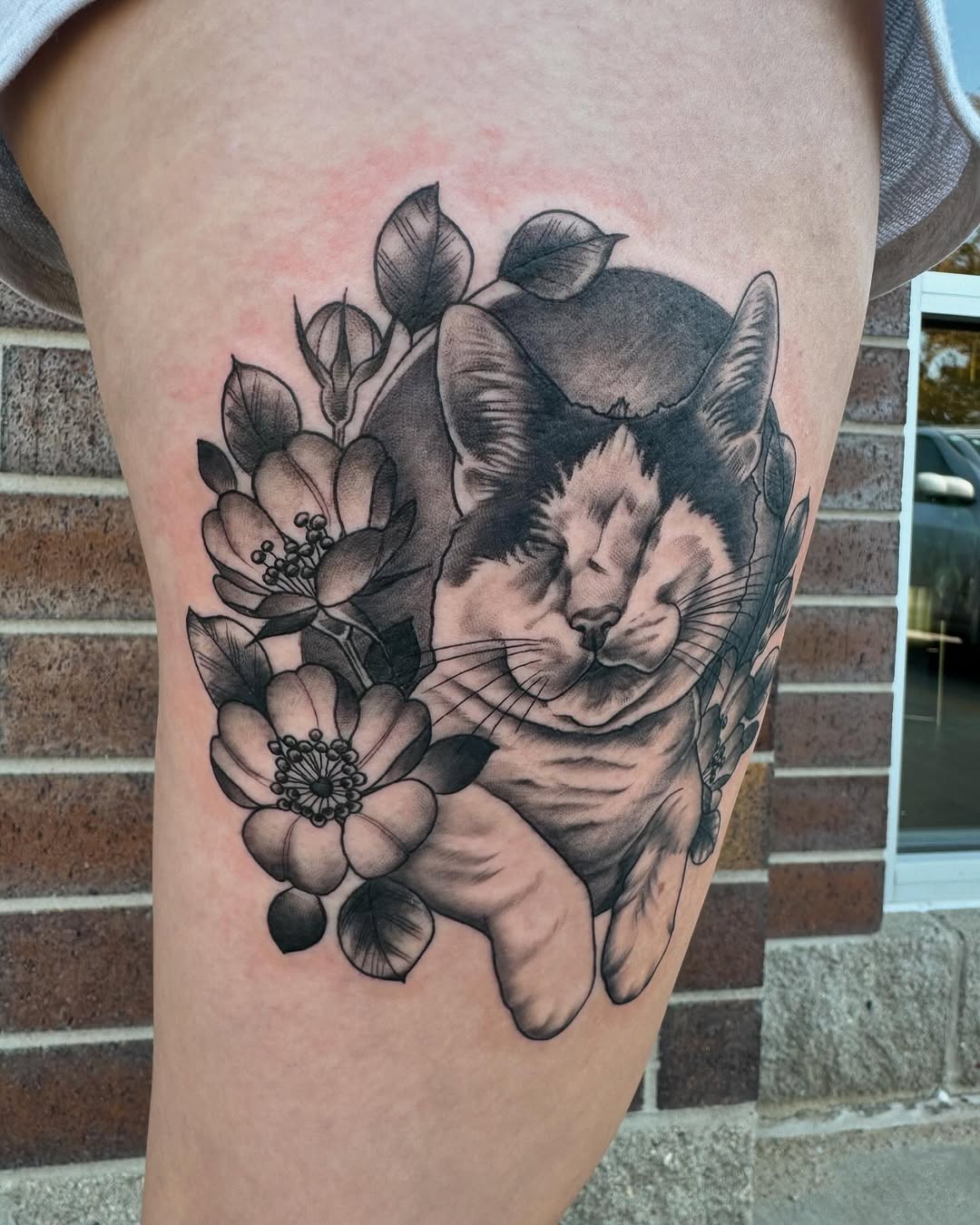 Tattoo by @tattoosbynikkipowills — realism, black_and_grey