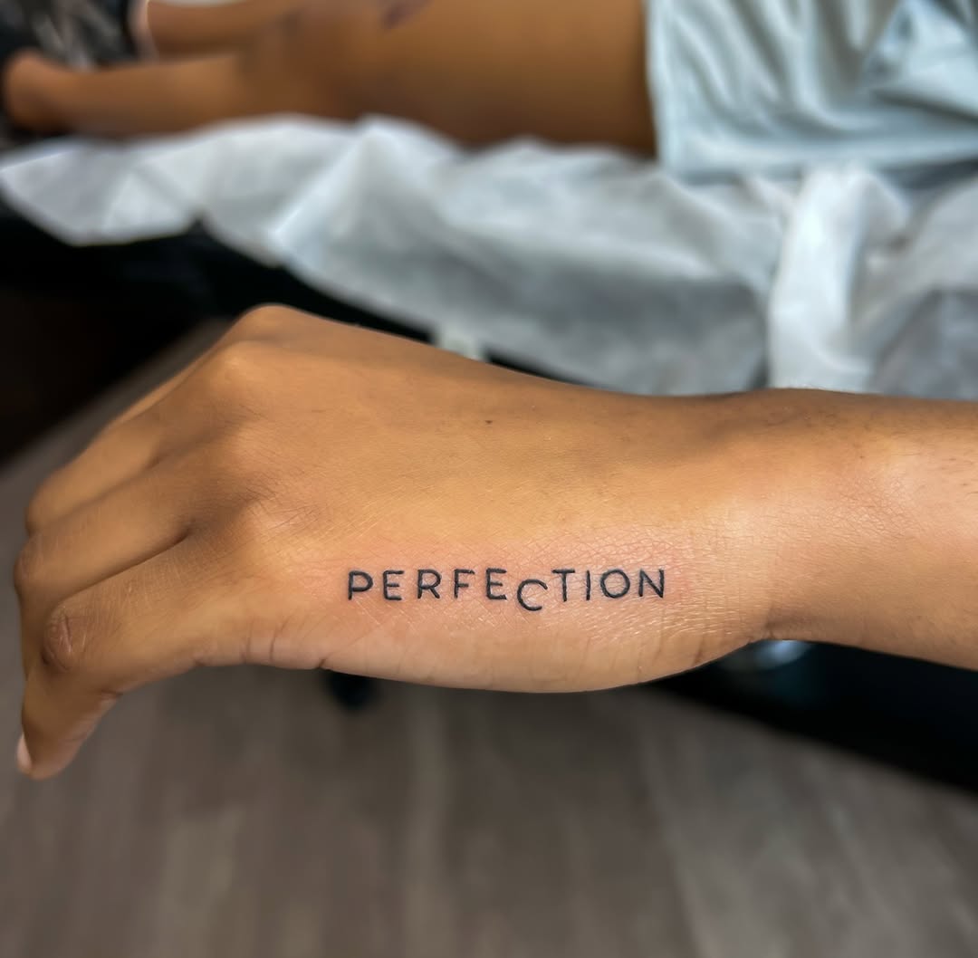 Tattoo by @inkbysyd โ fine_line, lettering_script